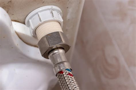 toilet tank hose leaking|Repairing a Leaking Toilet Water Supply Line